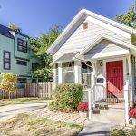 two cute houses representing housing for travel medical professionals